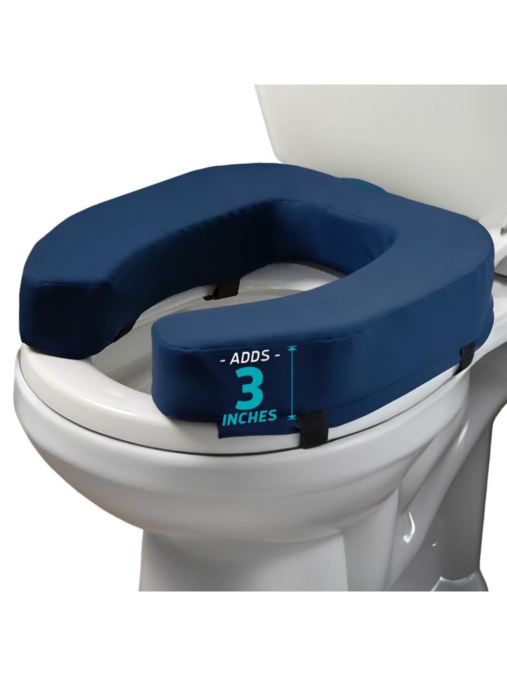 Lunderg 3-Inch Toilet Seat Riser